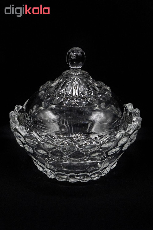 قندان شیشه و بلور اصفهان مدل یاقوت کد 130