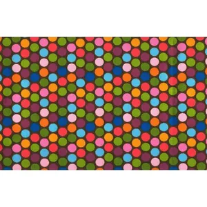 دستمال سفره کتان 36 × 36 رزین تاژ طرح خالدار رنگی