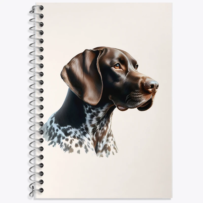 دفتر زبان 50 برگ خندالو مدل سه خط طرح سگ (Dog) کد F6186