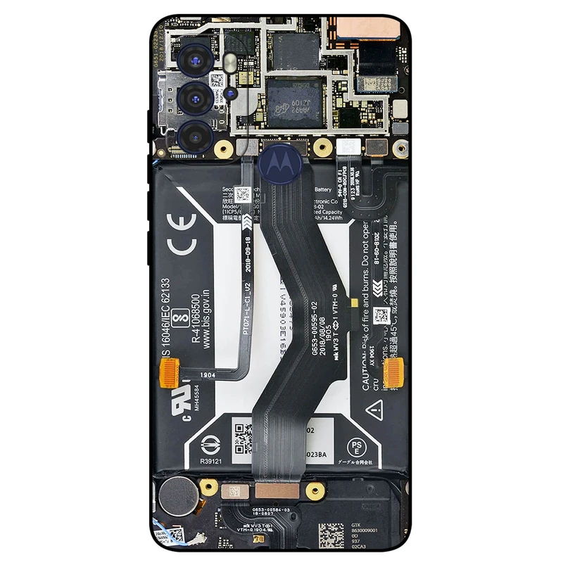 کاور مگافون طرح برد موبایل مدل 8004 مناسب برای گوشی موبایل موتورولا Moto G60S