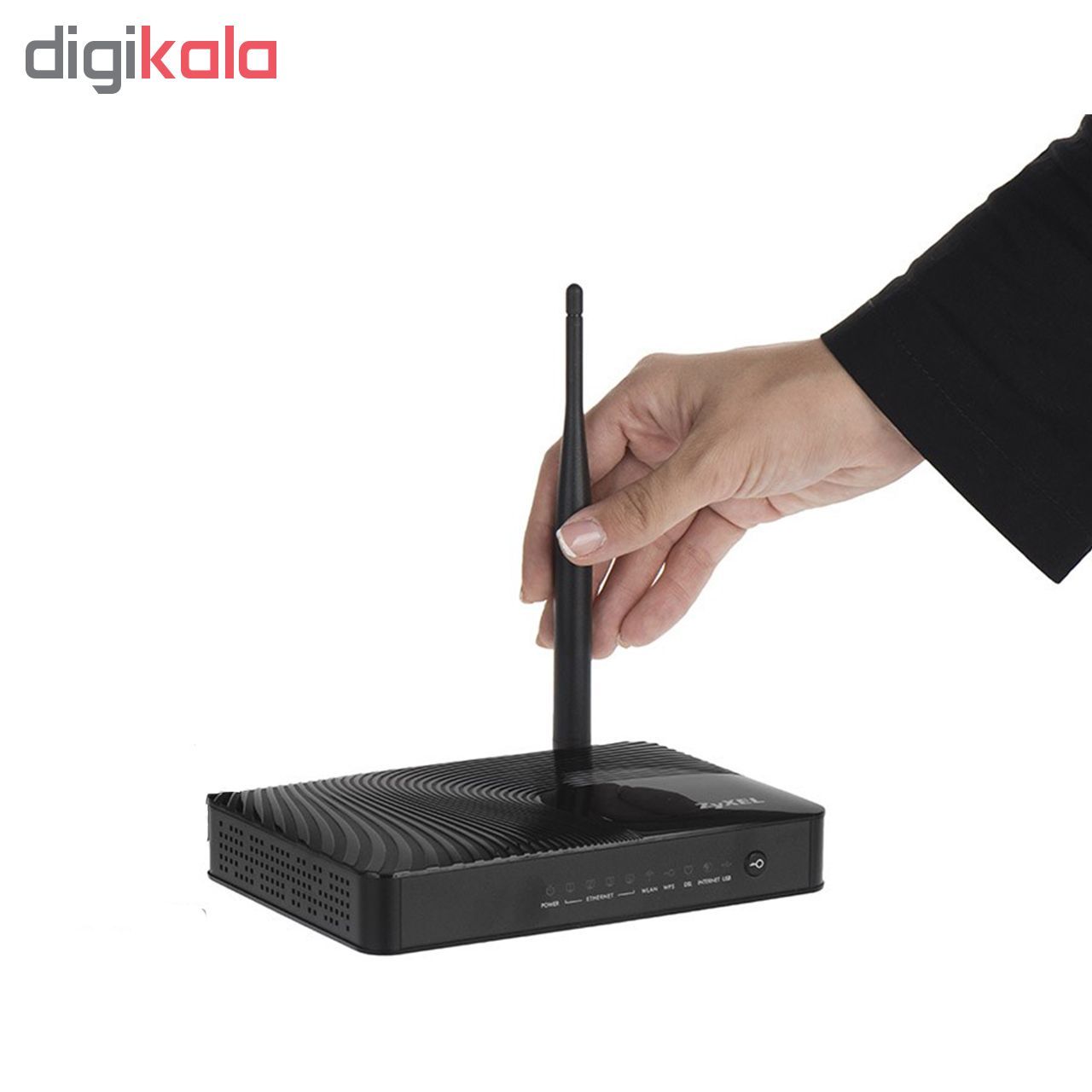 مودم روتر ADSL2 Plus بی سیم زایکسل مدل DEL1202-T10A/B main 1 4
