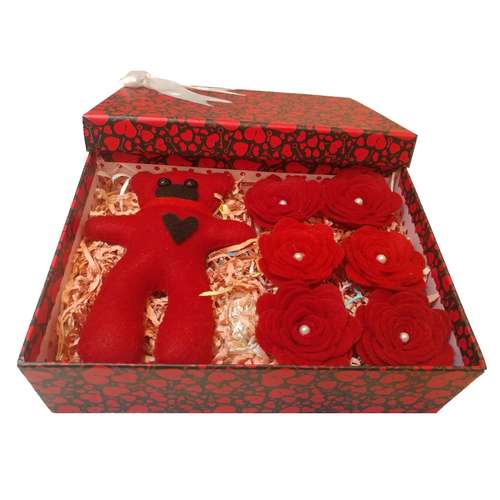 ست هدیه عروسک طرح خرسی مدل Love