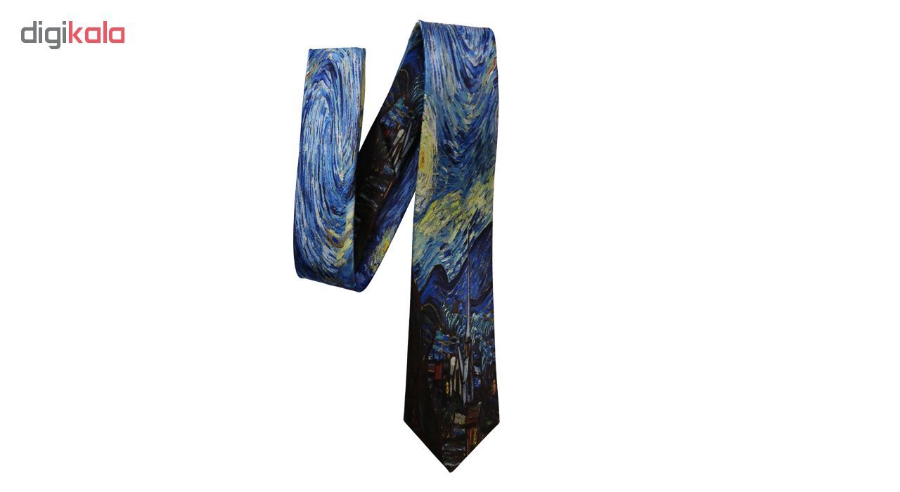 کراوات مردانه طرح شب پرستاره ونگوگ -  - 3