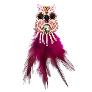 گل سینه زنانه مدل جغد 60