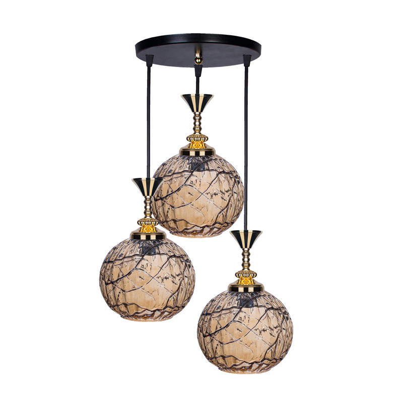 لوستر سه شعله مدل شکوفه RR3