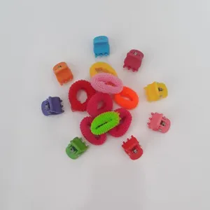 ست کش  و کلیپس مو دخترانه مدل فانتزی چهل گیس بسته 16 عددی