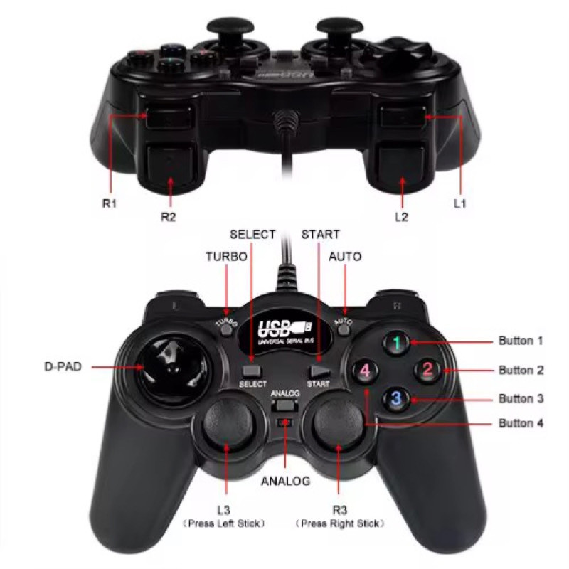 دسته بازی مدل Double Shock