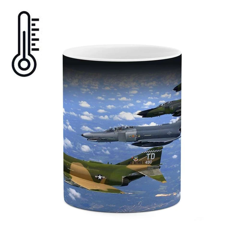 ماگ حرارتی کاکتی مدل هواپیمای جنگنده کد mgh10663