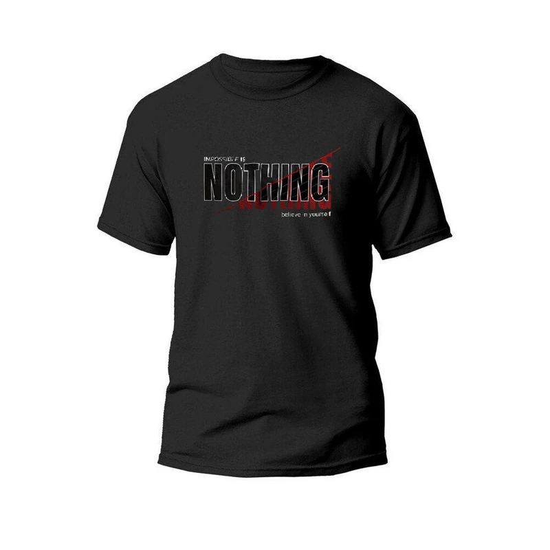 تی‌شرت آستین کوتاه مردانه مدل TN54 طرح نوشته