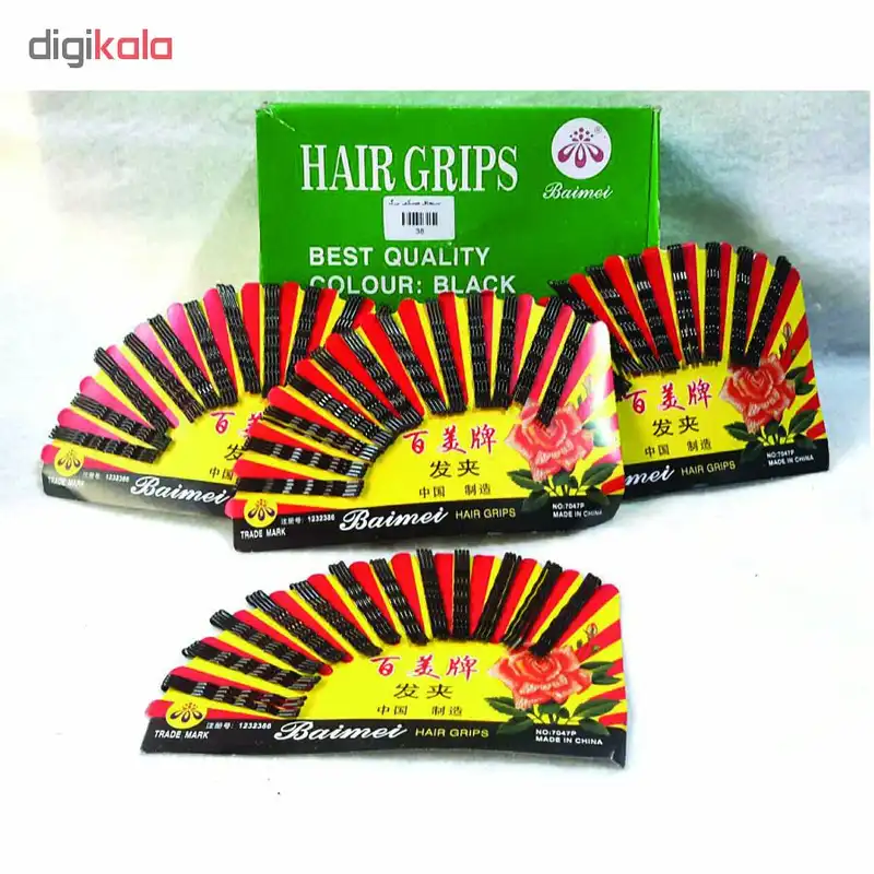 سنجاق مو زنانه مدل G102 بسته 48 عددی