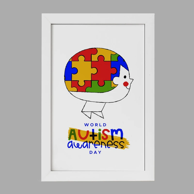 تابلو خندالو مدل اتیسم Autism کد 26724