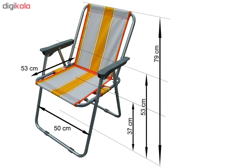 عکس شماره 3 : صندلی سفری تاشو تتیس مدل 24-fcc