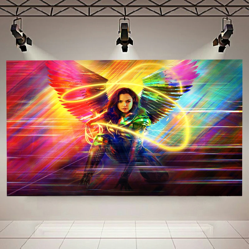 تابلو بوم طرح Wonder مدل Woman Colorful کد AR2390