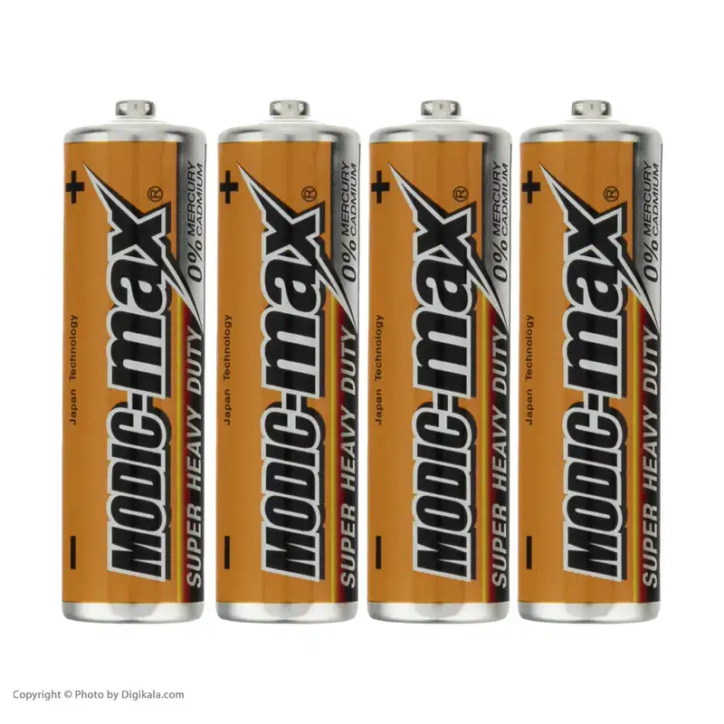 باتری قلمی مودیک‌مکس مدل R6P بسته 4 عددی