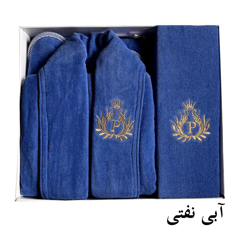 سرویس حوله پالتویی 4 تکه فریماه مدل ماریبور