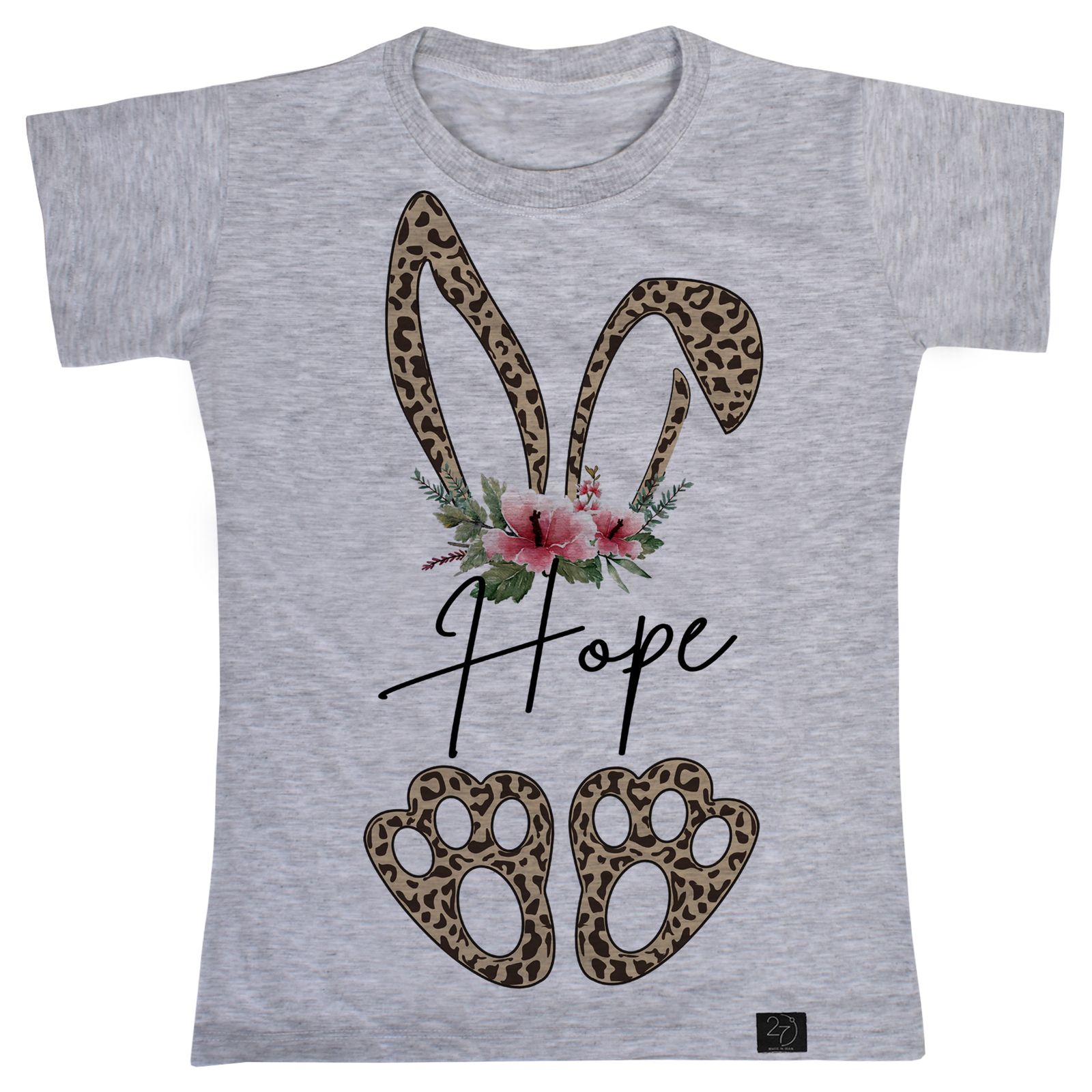 تی شرت دخترانه 27 طرح Hope کد B39