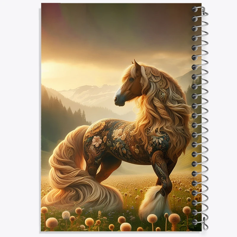 دفتر مشق 100 برگ خندالو طرح اسب کد F5894