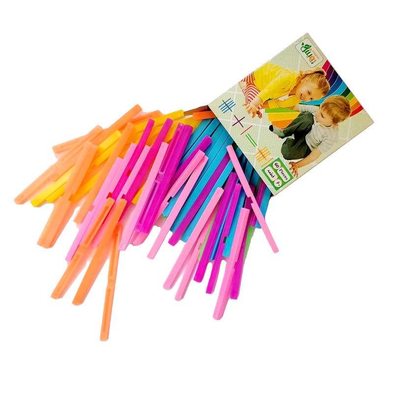 بازی آموزشی ریاضی رویش  مدل چینه و چوب خط اعداد مجموعه 3 عددی