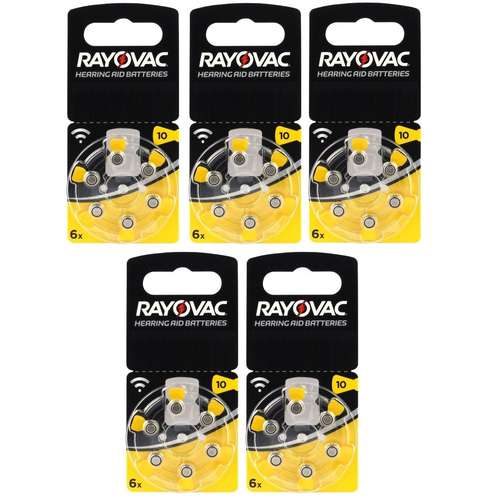 باتری سمعک ریوواک مدل 10 مجموعه 30 عددی