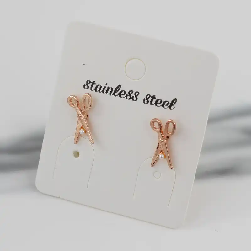 گوشواره زنانه مدل قیچی کد CC793