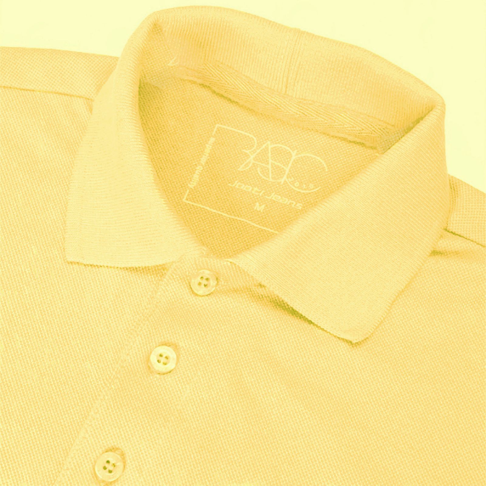 پولوشرت آستین کوتاه مردانه جوتی جینز مدل بیسیک کد 1551521 رنگ زرد روشن -  - 4