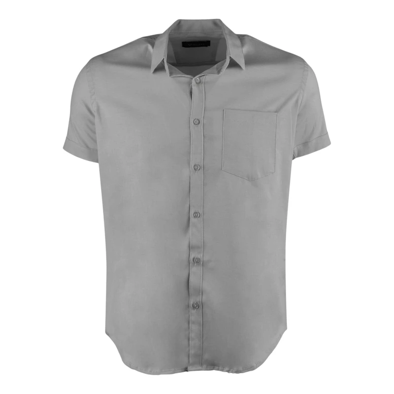 پیراهن آستین کوتاه یقه برگردان مردانه مدل MDSS-CH3003