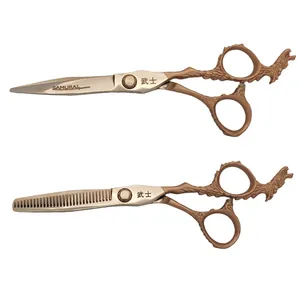 قیچی آرایشگاهی سامورایی مدل AG60 مجموعه دو عددی