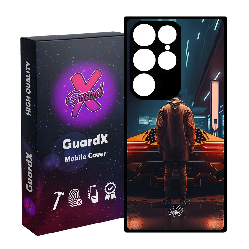 کاور گارد ایکس طرح لامبورگینی مدل Glass10601 مناسب برای گوشی موبایل سامسونگ Galaxy S24 Ultra