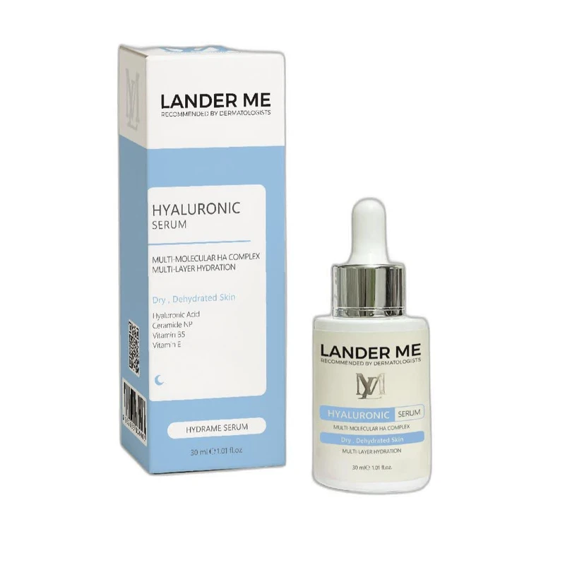 سرم ابرسان پوست لندرمی مدل هیالورنیک مناسب برای پوست خشک حجم 30 میلی لیتر