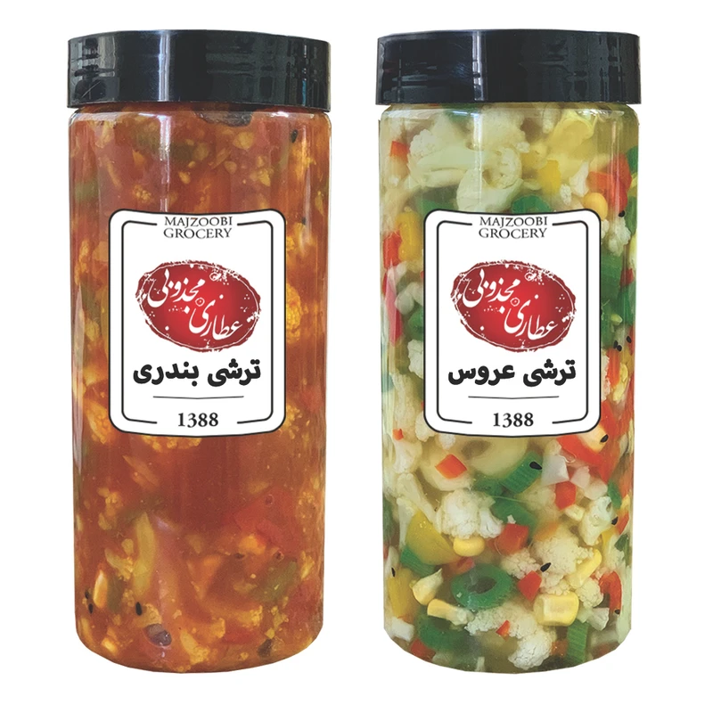 ترشی عروس و ترشی بندری مجذوبی - 1500 گرم