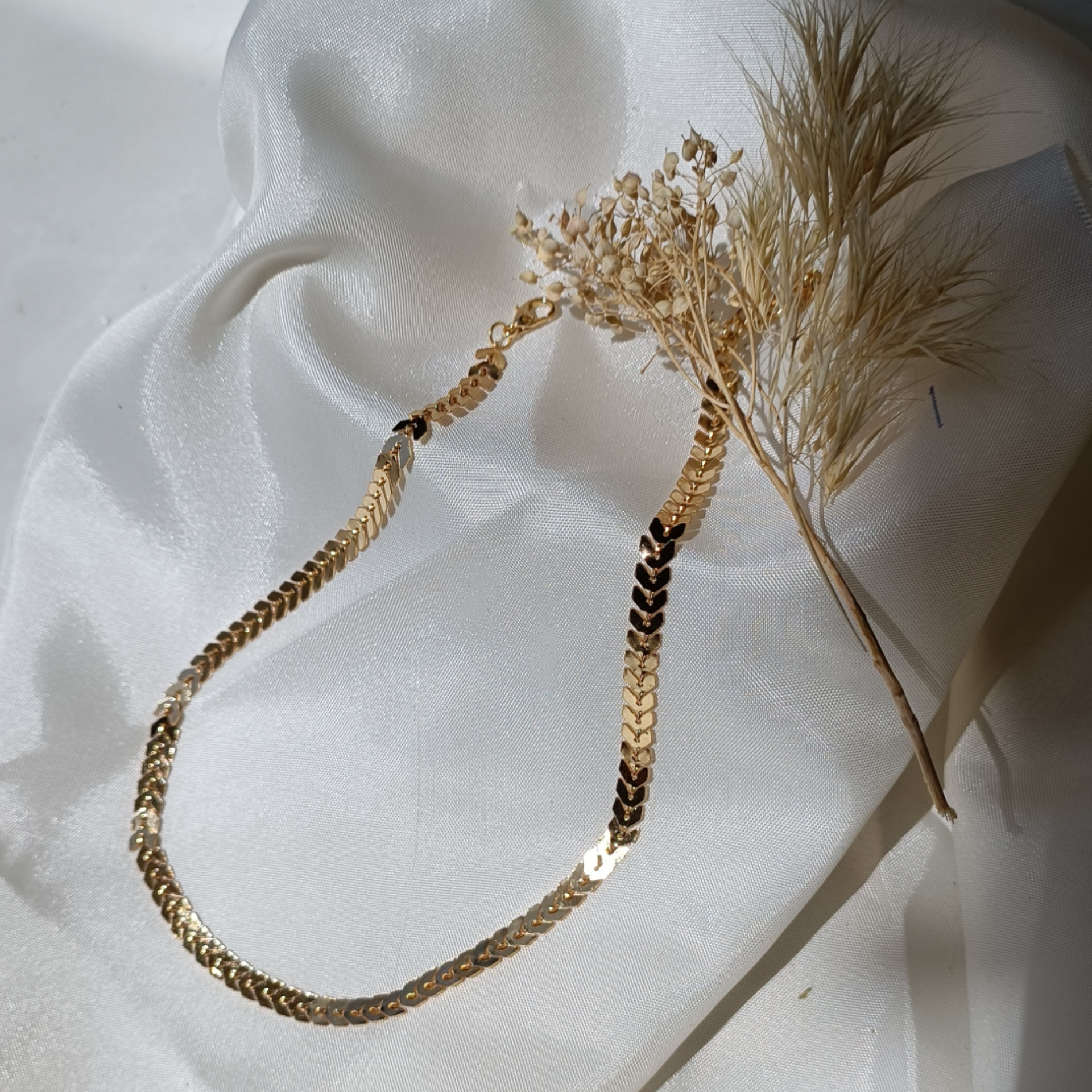 زنجیر زنانه مدل گندم زنجیر زنانه مدل گندم