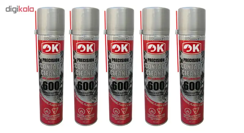 اسپری خشک اوکی مدل Contact Cleaner 600 بسته 5 عددی