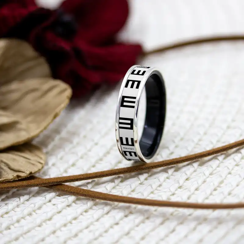 انگشتر ناکسیگو مدل شب تاب طرح چشم پزشکی کد RB15689