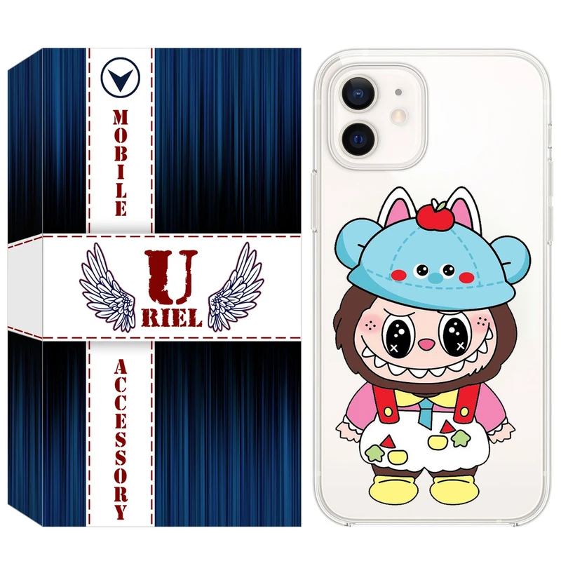 کاور یوریل مدل Clear کد 123 طرح لبوبو مناسب برای گوشی موبایل اپل iPhone 12