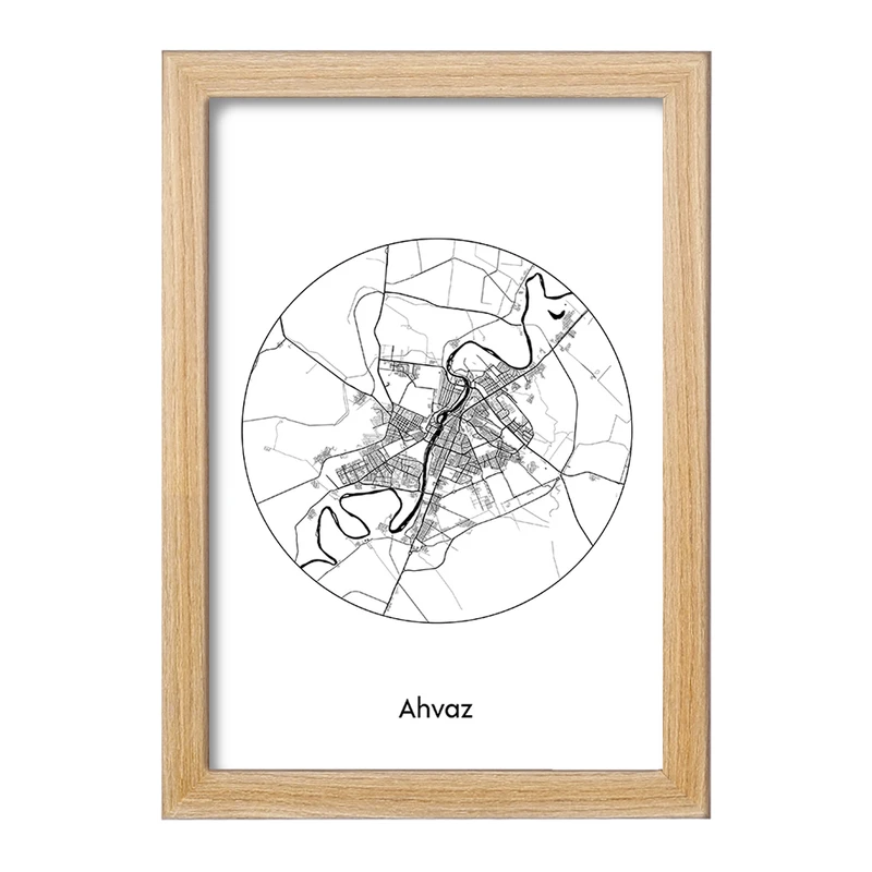 تابلو خندالو مدل نقشه شهر اهواز کد F1705