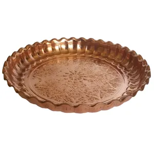 سینی مسی طرح خورشید قطر 30 سانتی متر