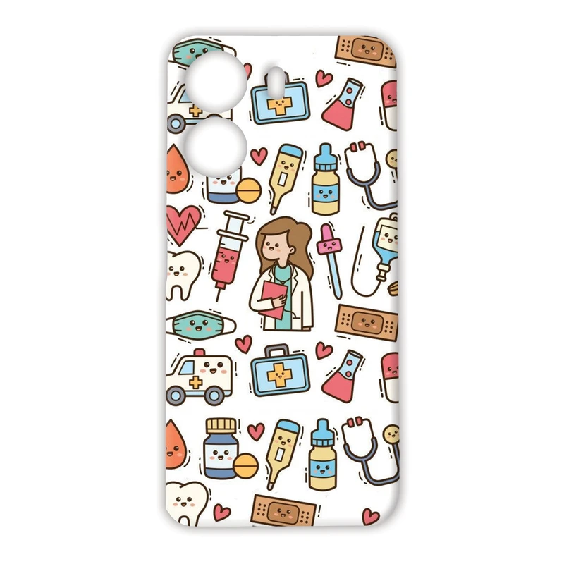 کاور مدل دندانپزشک کد 028 مناسب برای گوشی موبایل شیائومی Redmi 13C / Poco C65