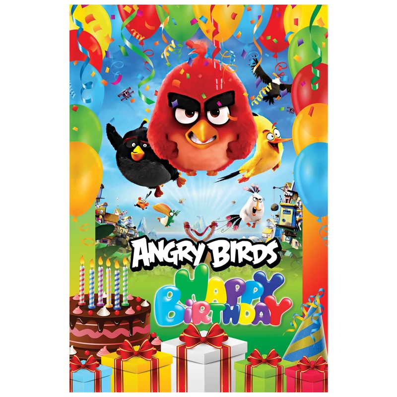 بنر تم تولد طرح پرندگان خشمگین کد 1081