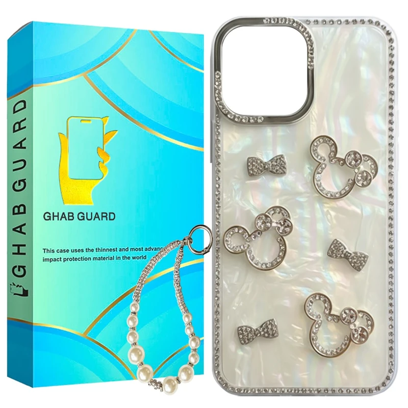 کاور قاب گارد مدل MICDG مناسب برای گوشی موبایل اپل iPhone 13 Pro Max به همراه بند آویز