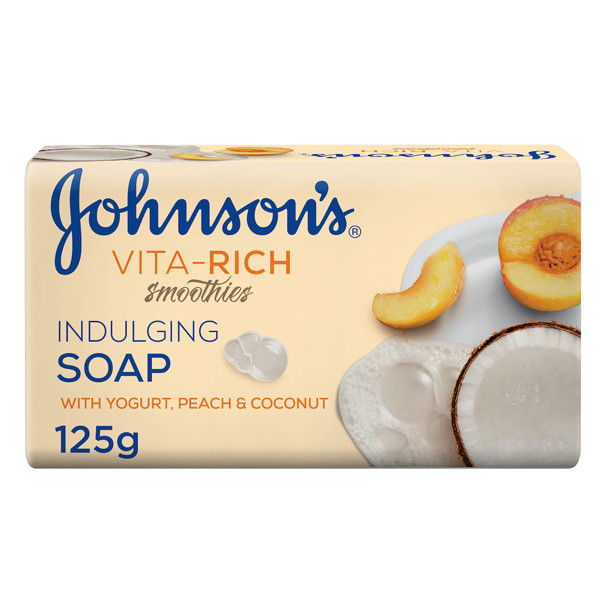 صابون بدن جانسون مدل Peach & Coconut وزن 125 گرم