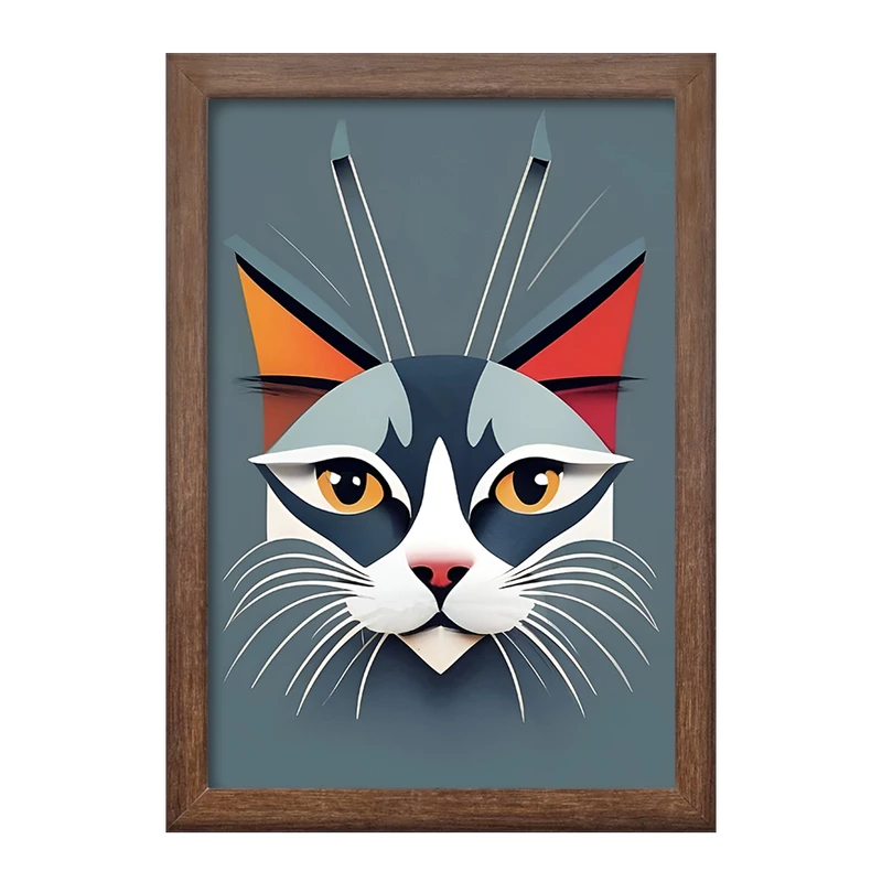 تابلو خندالو طرح گربه (Cat) کد F4879