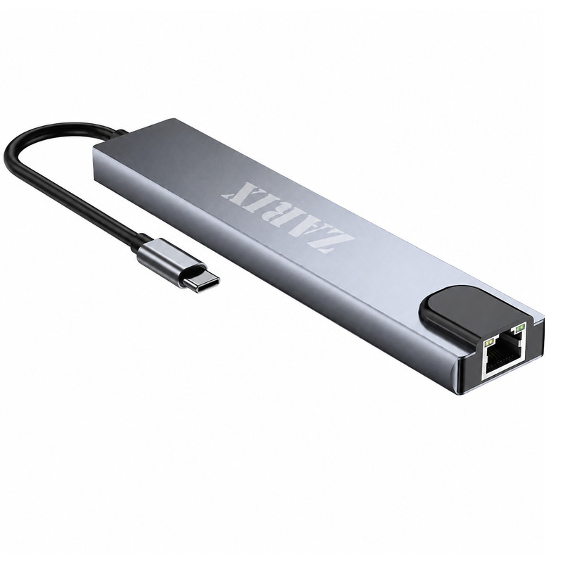 هاب ۸ پورت USB-C زاریکس مدل Z8 Plus 