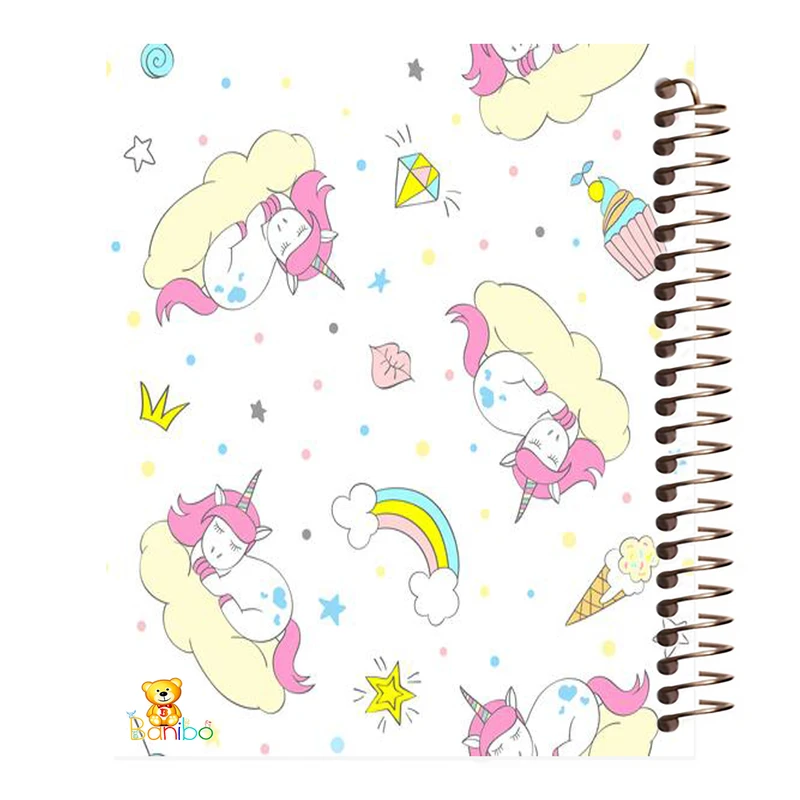 دفتر نقاشی 50 برگ بانیبو مدل اسب تک شاخ کد 486