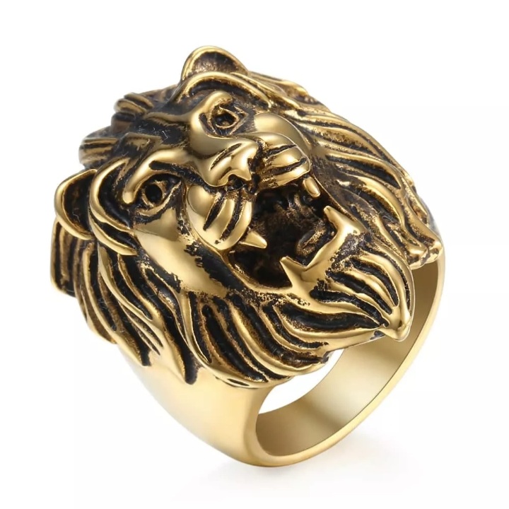 انگشتر مردانه مدل Lion gold