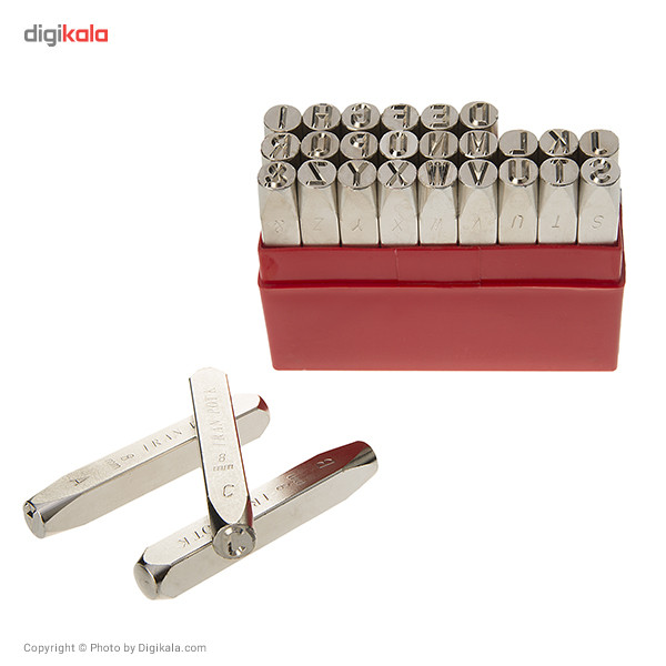مجموعه سنبه های حروف کوب 8 میلی متری ایران پتک مدل LK 3011