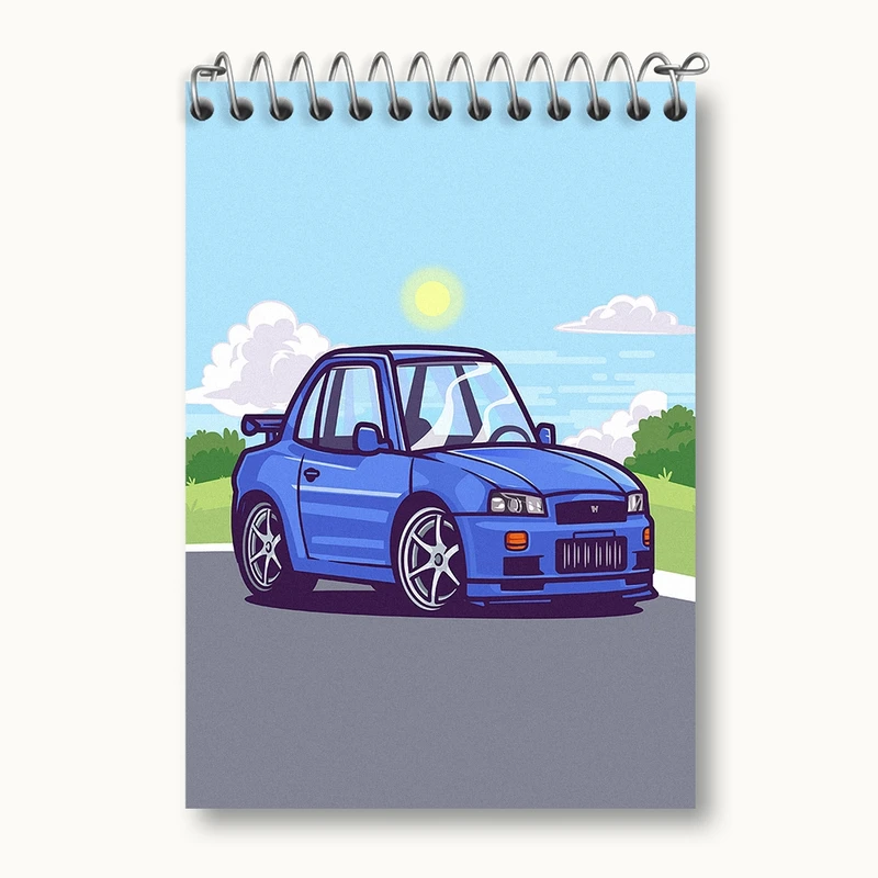 دفتر یادداشت 50 برگ خندالو مدل ماشین کد N1232