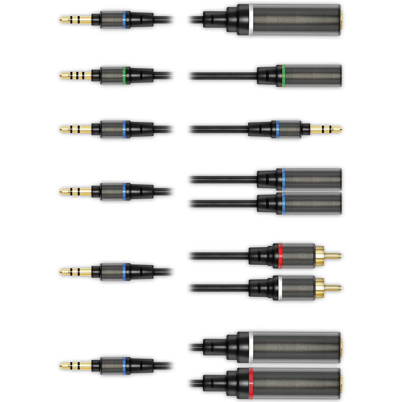 کیت کابل‌های تخصصی موسیقی برای موبایل آی کی مالتی مدیا قابل حمل مدل Cable Kit