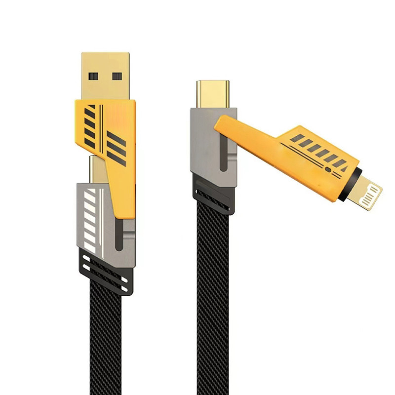 کابل تبدیل USB/USB-C به لایتنینگ/USB-C نوهان مدل NX-JJ0401 طول 1.2 متر