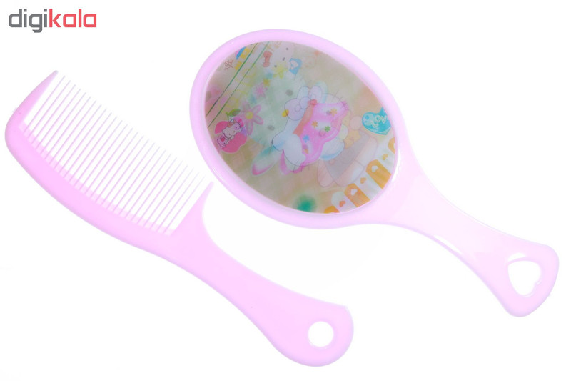 ست آیینه و شانه طرح کیتی مدل 2091