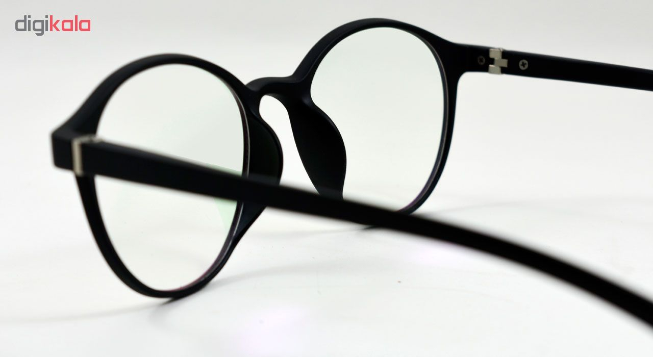 فریم عینک طبی مدل Tr90 Round Black Matte